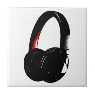 Carreau Casque Pop Art Head Téléphone