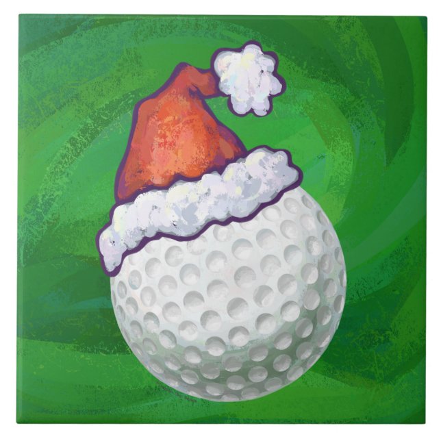 Carreau Casquettes de Noël à la balle de golf (Devant)