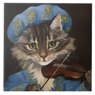 Carreau « Cat and the Fiddle » par GL Barnes