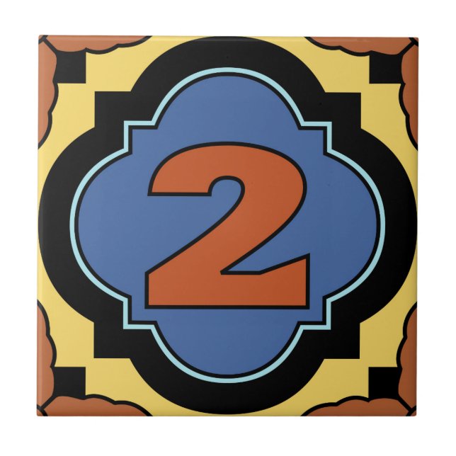 Carreau Catalina Island Numéro d'adresse Pièce 2 (Devant)