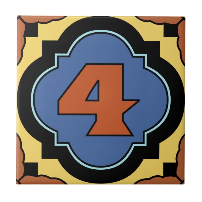 Carreau Catalina Island Numéro d'adresse Pièce 4 (Devant)