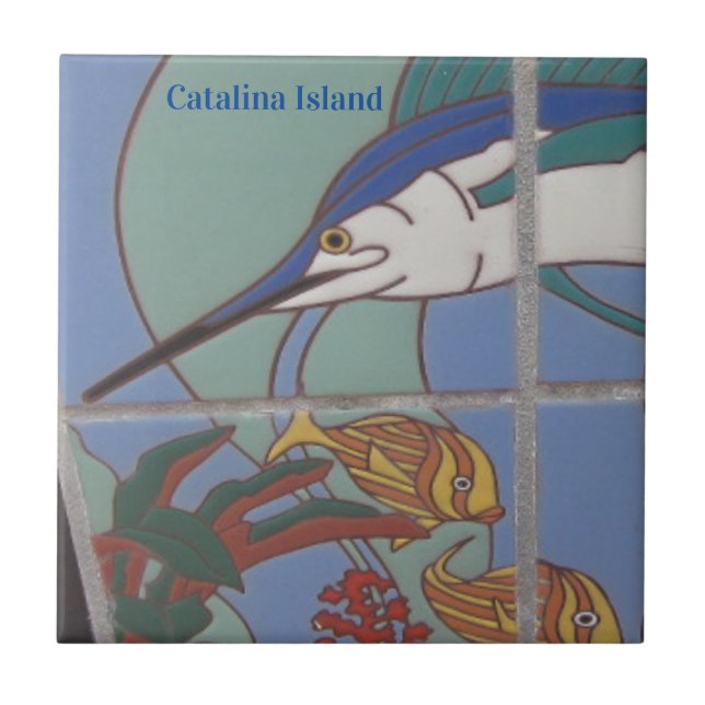 CARREAU CATALINA ISLAND TILE CÉRAMIQUE CATALINA MARLIN (Devant)