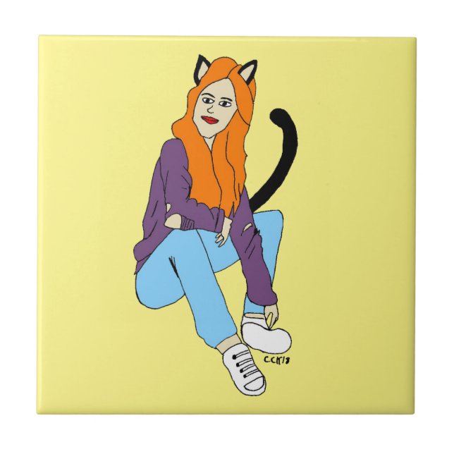 Carreau catgirl (Devant)