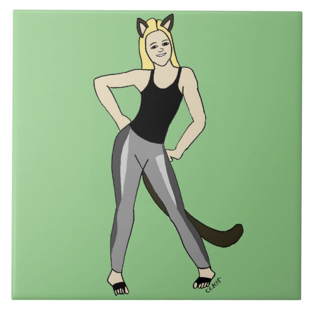 Carreau catgirl (Devant)
