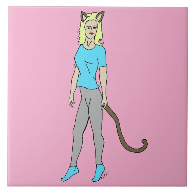 Carreau catgirl (Devant)