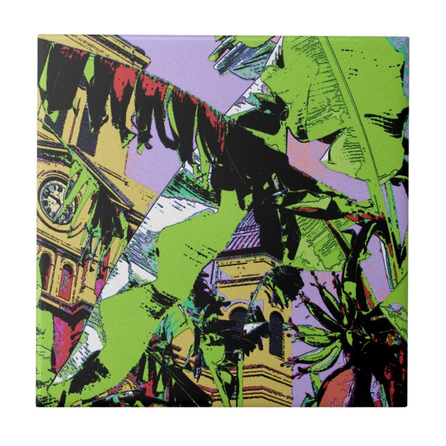 Carreau Cathédrale et bananiers (Devant)