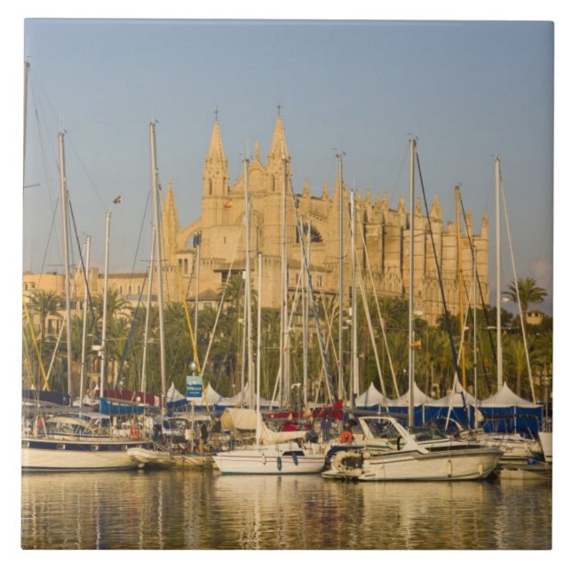 Carreau Cathédrale et marina, Palma, Mallorca, Espagne 2 (Devant)