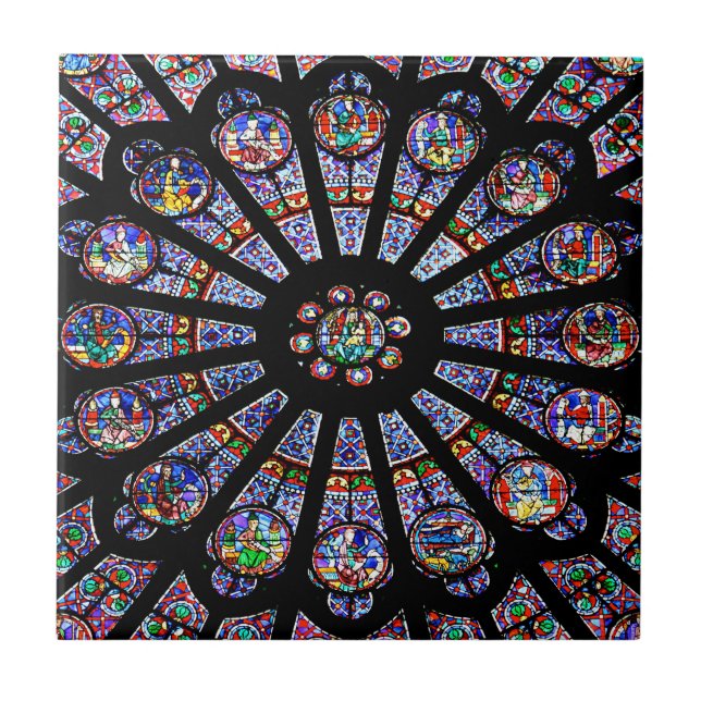 Carreau Cathédrale Notre-Dame de Paris Verre coloré (Devant)