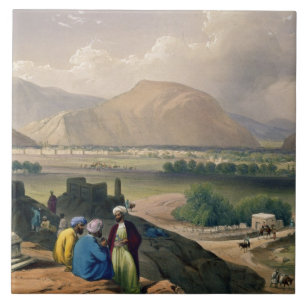 Carreau Caubul, d'un au sol d'enterrement sur la montagne