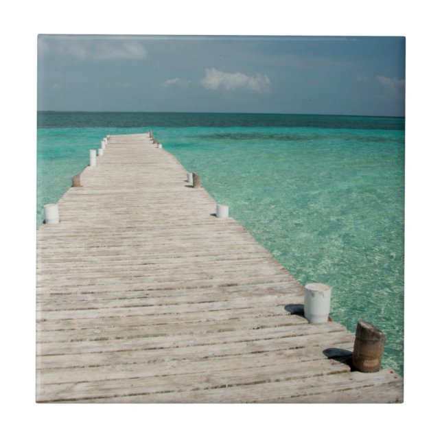 Carreau Caye Goff, une île populaire de la barrière de cor (Devant)