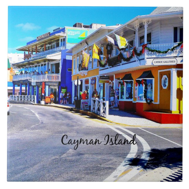 Carreau Cayman Islands Colorful Shops (Devant)
