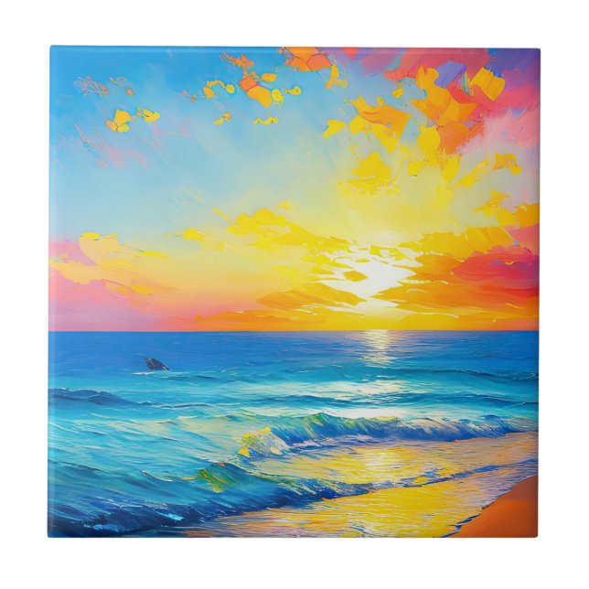 Carreau "Ce qui est dans l'eau". (Devant)