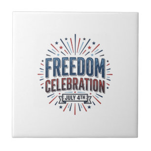 Carreau Célébration de la liberté 4 juillet Conception de