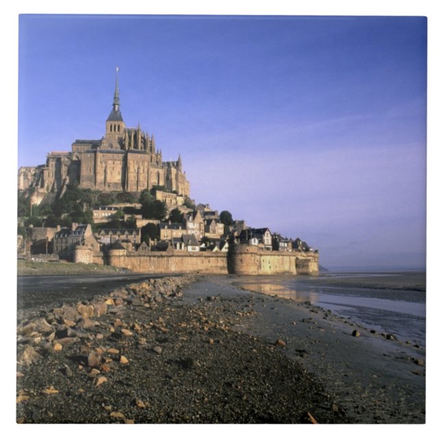 Carreau Célèbre forteresse de l'île du Mont St. Michel en (Devant)