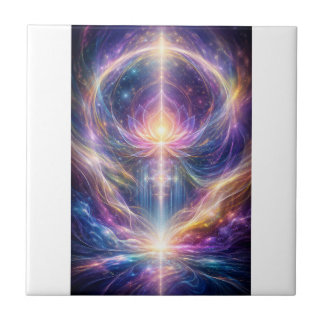 Carreau Celestial Lotus Energy – New Age Abstract Spiritua