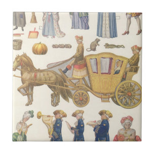 Carreau Cendrillon, Jouets en Papier de Style Victorien Vi