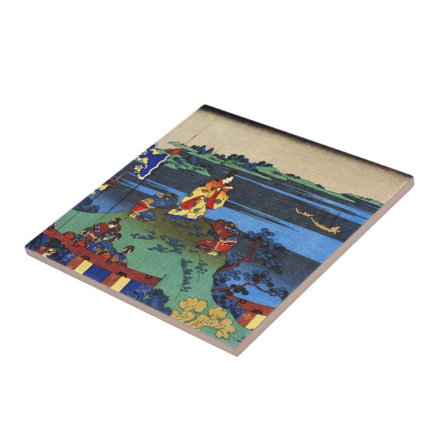 Carreau Cent poèmes expliqués par l'infirmière Hokusai (Côté)