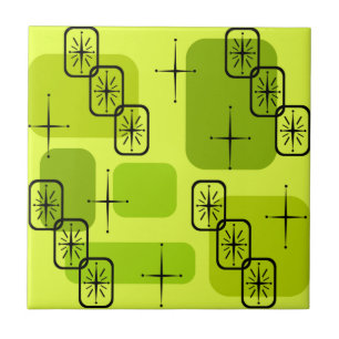 Carreau Centre du siècle moderne Spoutnik Chartreuse