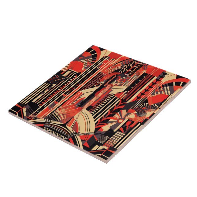Carreau céramique de style art déco cool (Côté)