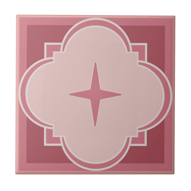 Carreau céramique d'inspiration marocaine (Devant)