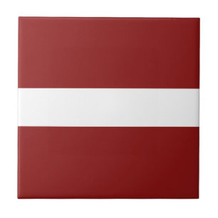 Carreau Céramique Drapeau de la Lettonie