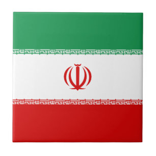 Carreau céramique Drapeau de l'Iran