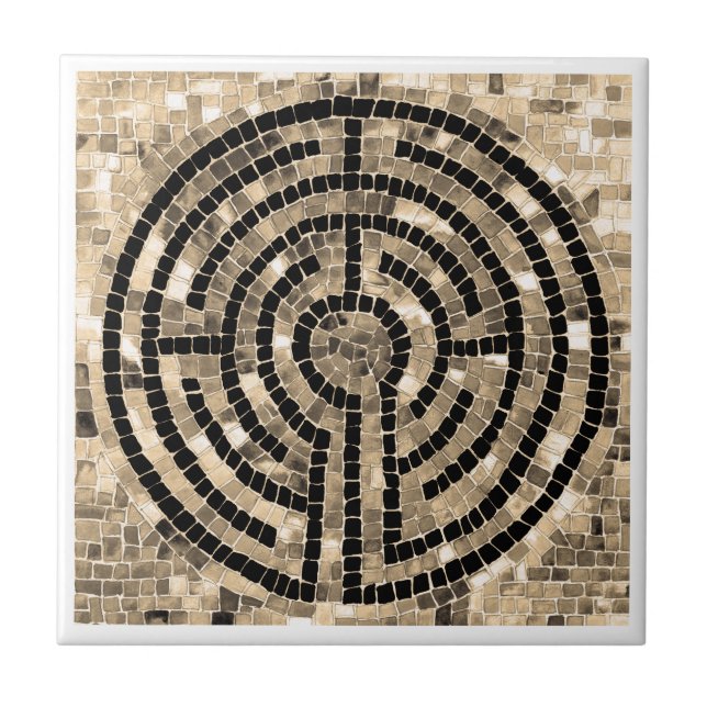 Carreau céramique LABYRINTH V 4,25 x 4,25 - Blanc (Devant)