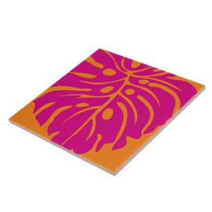 Carreau céramique motif tropicale