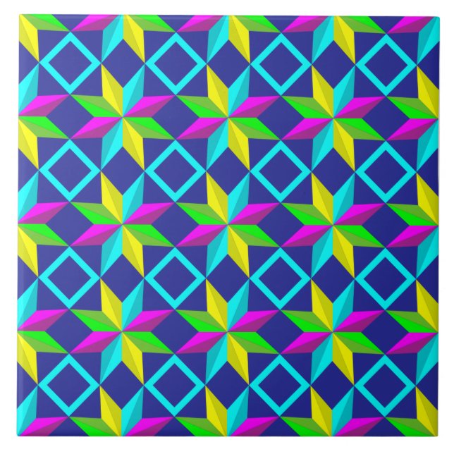 Carreau céramique néon stars (Devant)