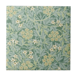 CARREAU CÉRAMIQUE: WILLIAM MORRIS : JASMINE