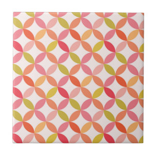 Carreau Cercle de starburst moderne du milieu du siècle