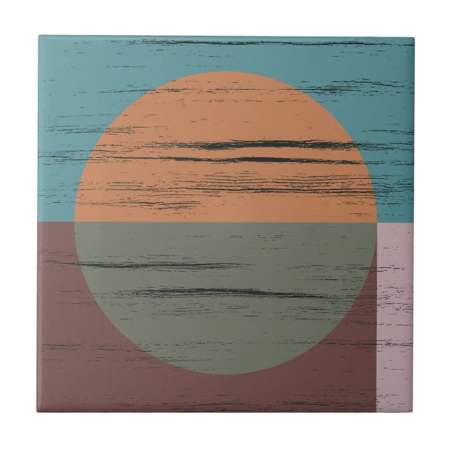 Carreau Cercle Orange Et Vert (Devant)