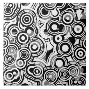 Carreau Cercles abstraits en céramique