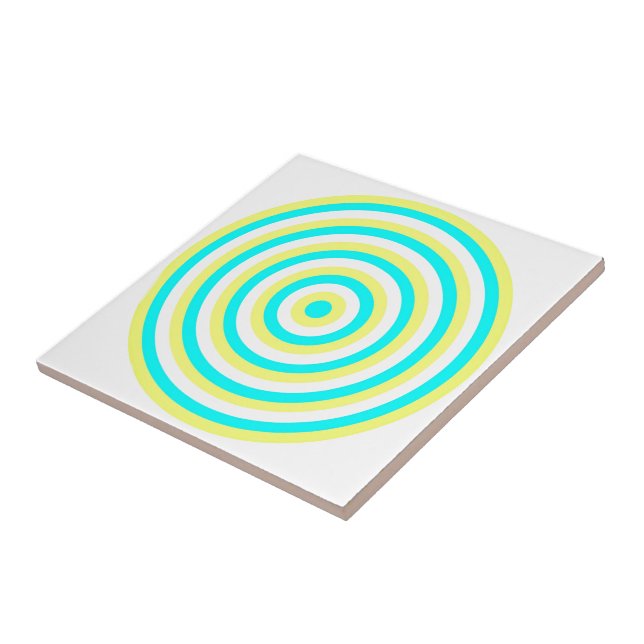 Carreau Cercles concentrés Carrelage céramique (Côté)
