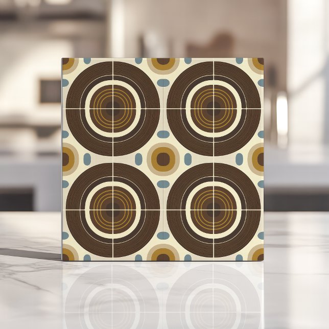 Carreau Cercles concentriques modernité du milieu du XXe s (Créateur téléchargé)
