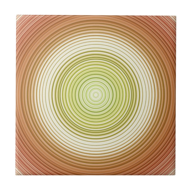 Carreau Cercles - couleurs agrumes (Devant)