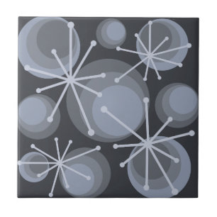 Carreau Cercles du milieu du siècle Débute Ardoise