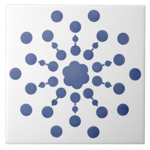 Carreau Cercles, géométriques, points, formes rondes, tuil