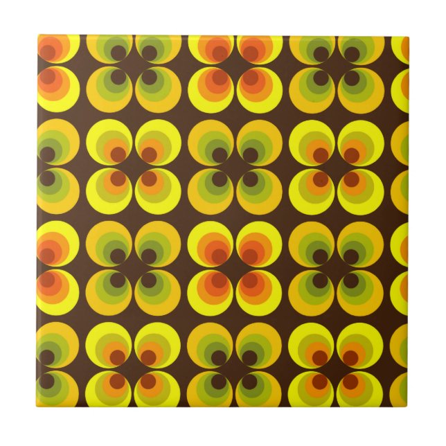 Carreau Cercles psychédéliques (Devant)