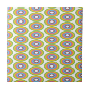Carreau Cercles rétro motif