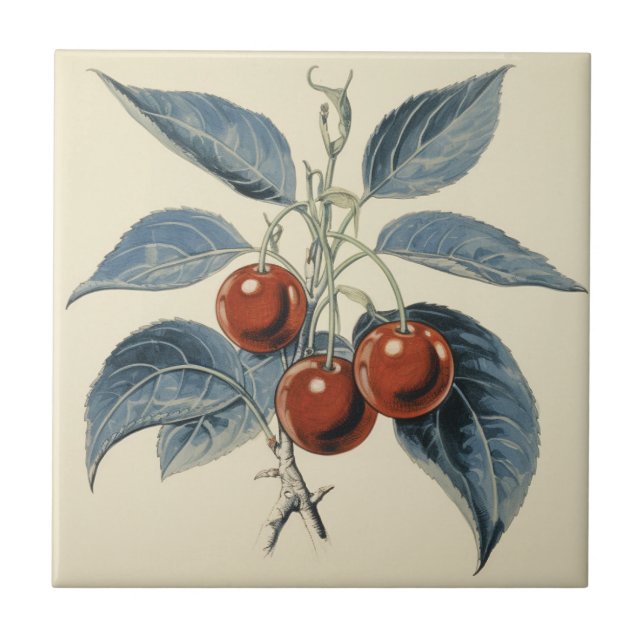 Carreau Cerises rouges (Devant)