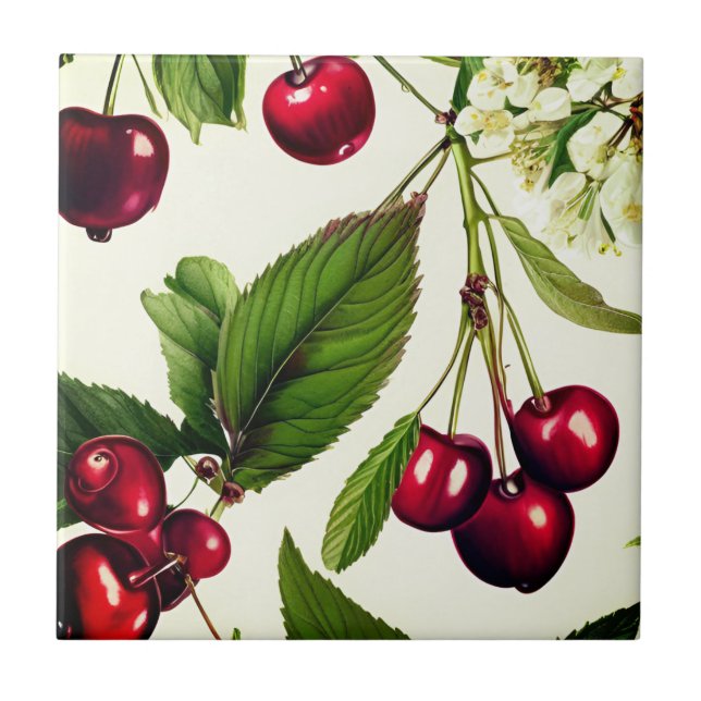 Carreau Cerises vintages (Devant)