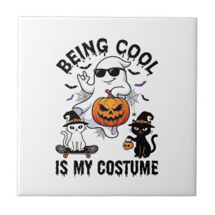 Carreau C'est Cool C'est Costume Halloween Fantôme Citroui