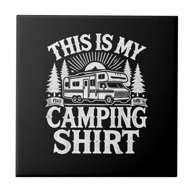 Carreau C'est Mon Camping Drôle Camper (Devant)