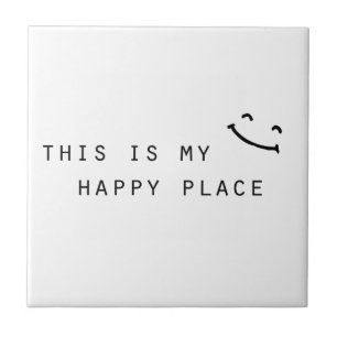 Carreau c'est mon endroit heureux design simple moderne
