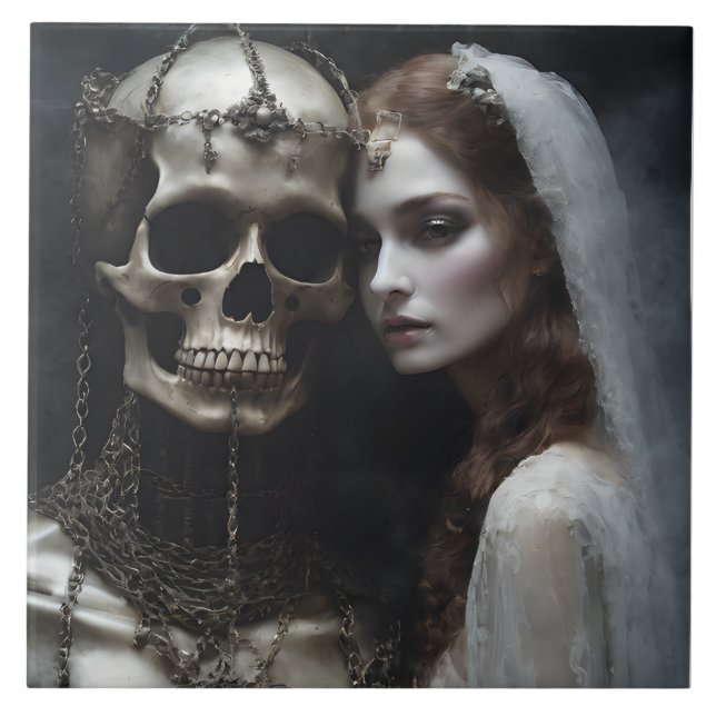 Carreau Cette mariée démoniaque serrée enchaînée par une c (Devant)