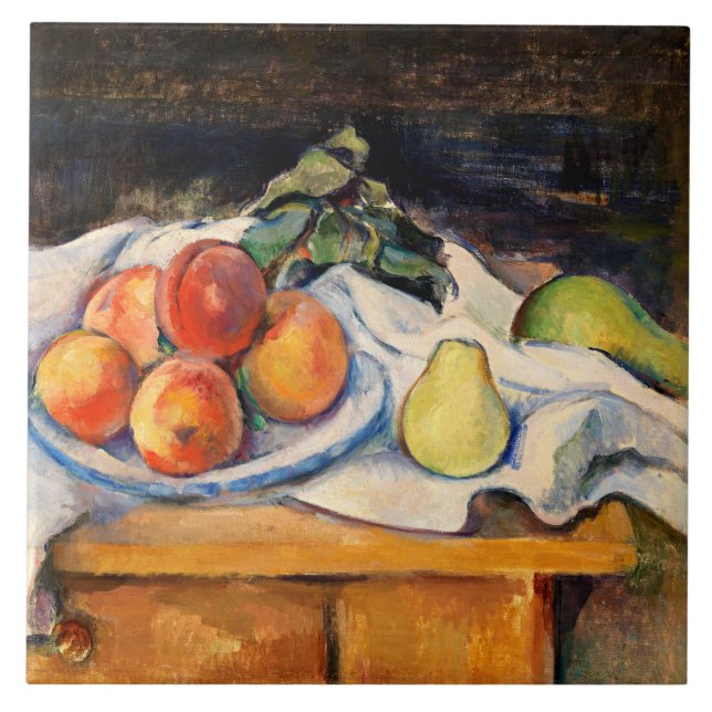 Carreau Cezanne - Fruits sur table (Devant)