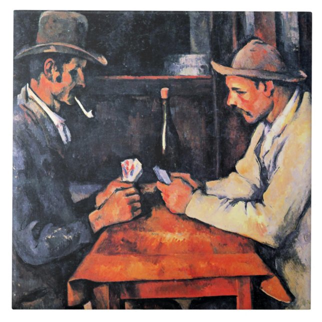 Carreau Cezanne - Les joueurs de cartes (2) (Devant)