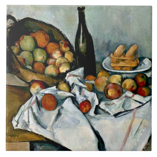 Carreau Cezanne - Panier de pommes (Devant)