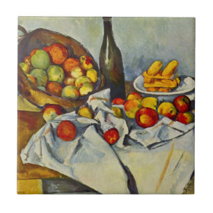 Carreau Cezanne que le panier des pommes couvrent de